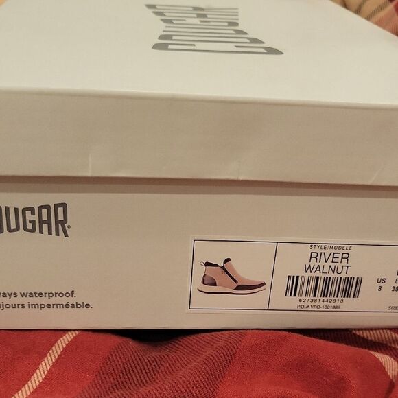 Cougar Gray and Tan Ankle Boots with Suede Finish - Picture 8 of 8